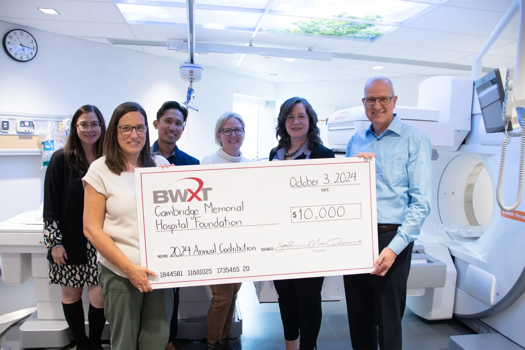 BWXT Tour and Cheque Presentation 2024