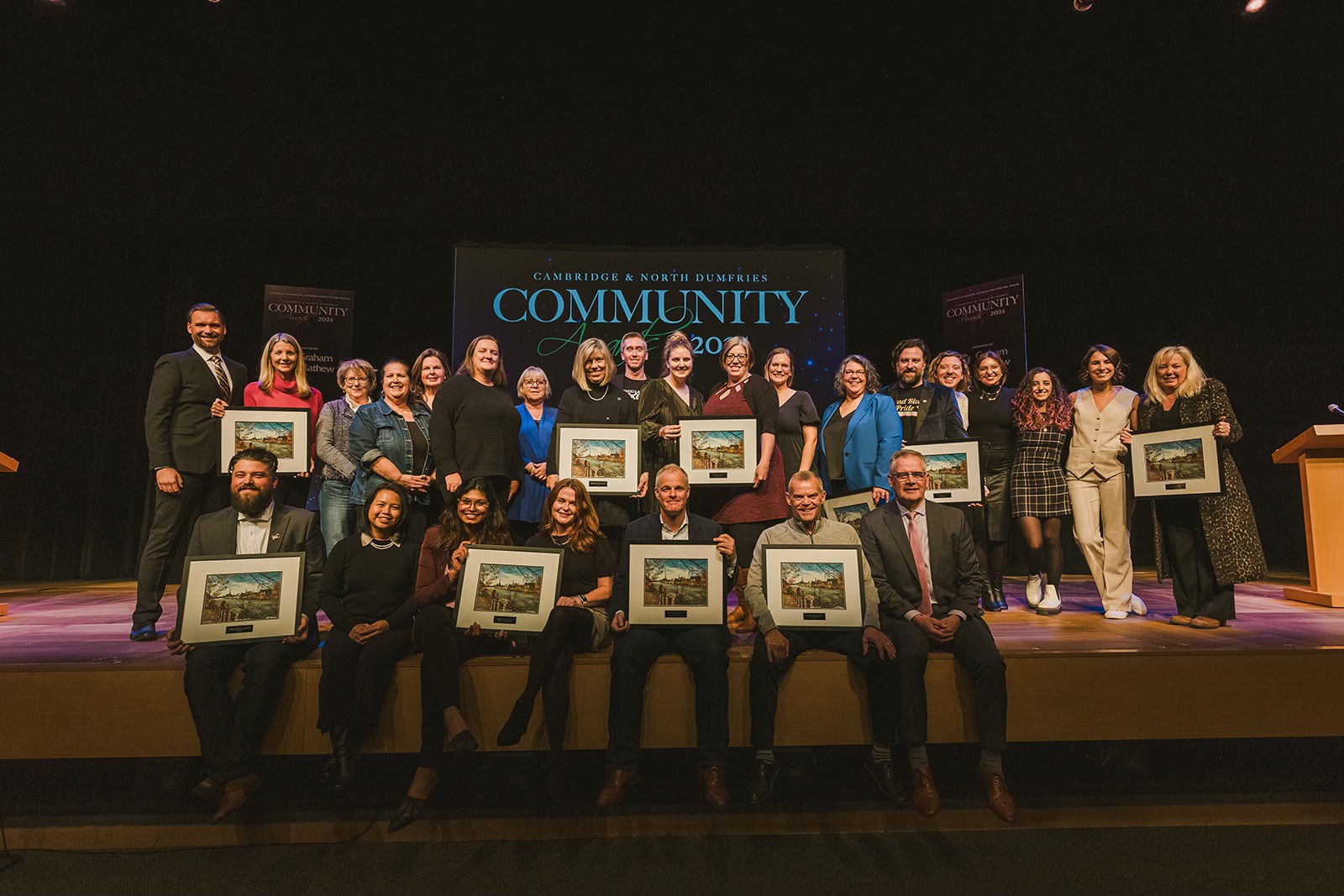 Top Organization (under 10) award to CMHF at Chambers Community Awards 2024