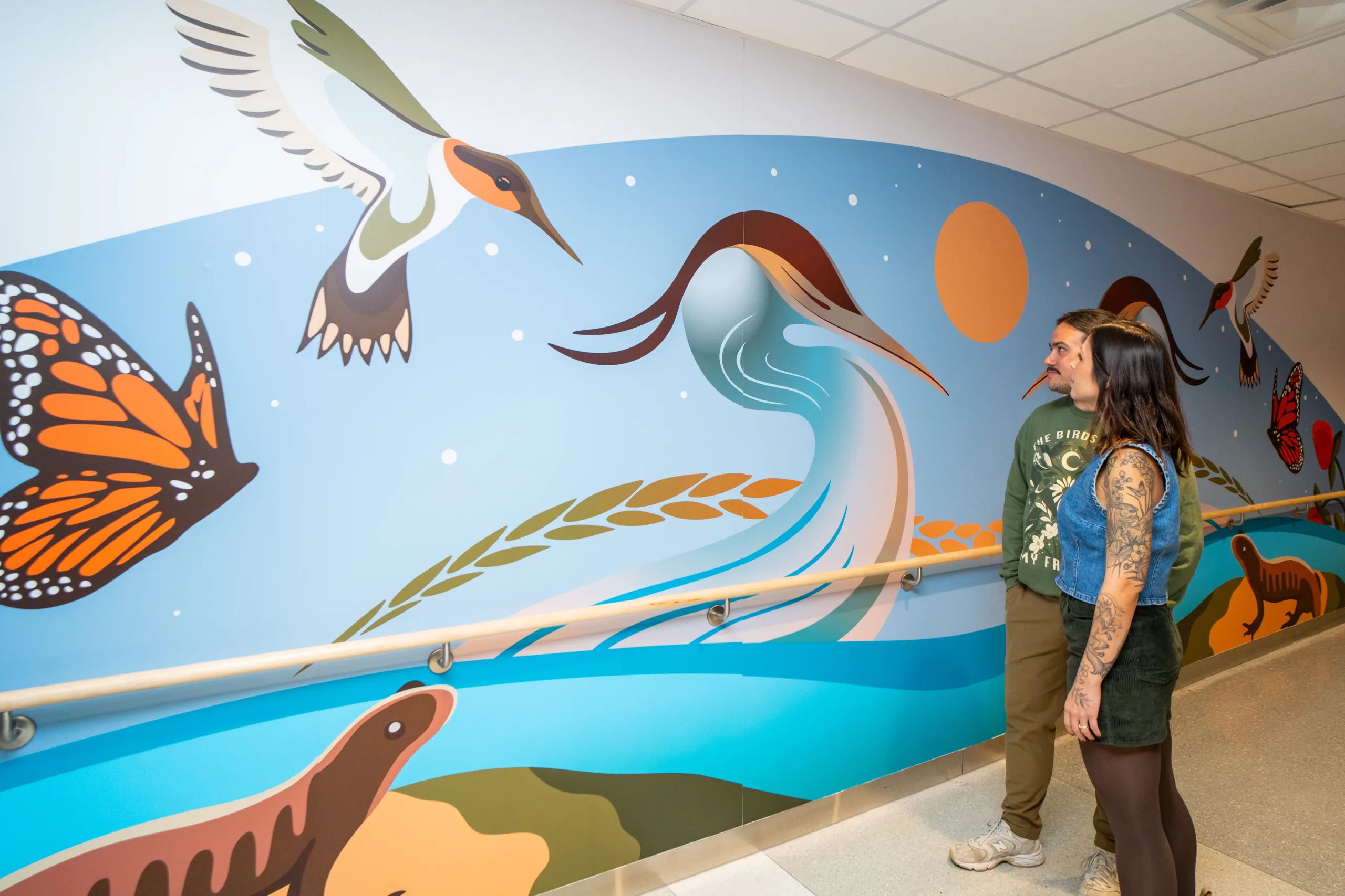 indigenous art mural summer with artists